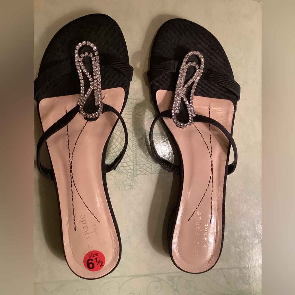 Kate Spade WN SZ 6.5B Black Sandals